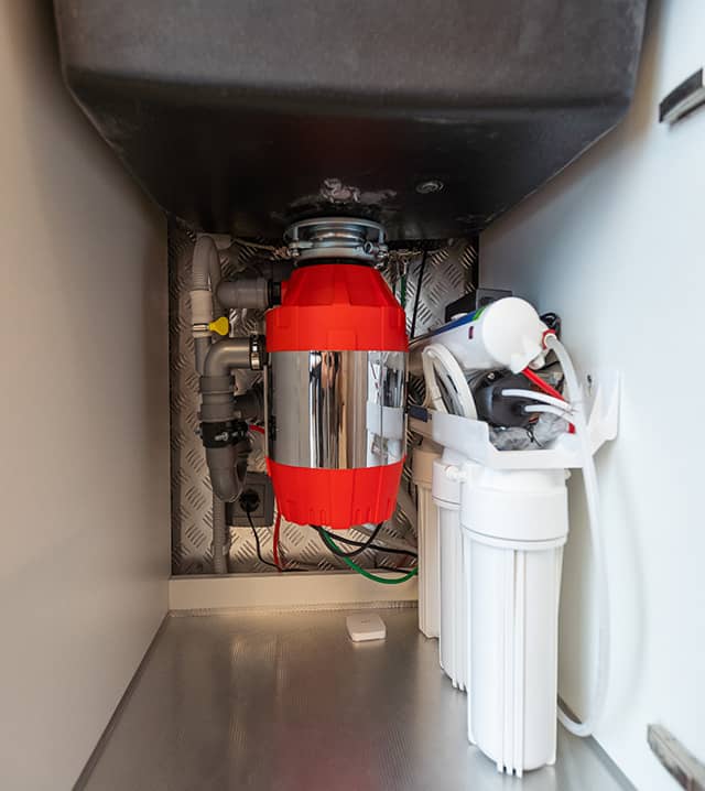 garbage disposal installation